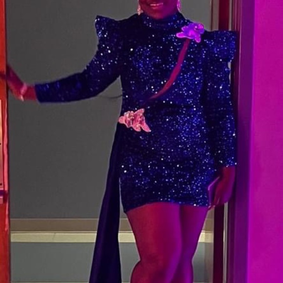 Custom Short Sequin Birthday Dress - Picture 4 of 4